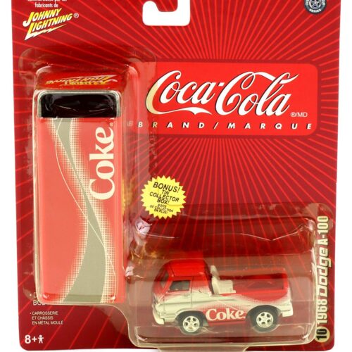 1:64 Johnny Lightning 1968 Dodge A-100 red Coca Cola Brand
