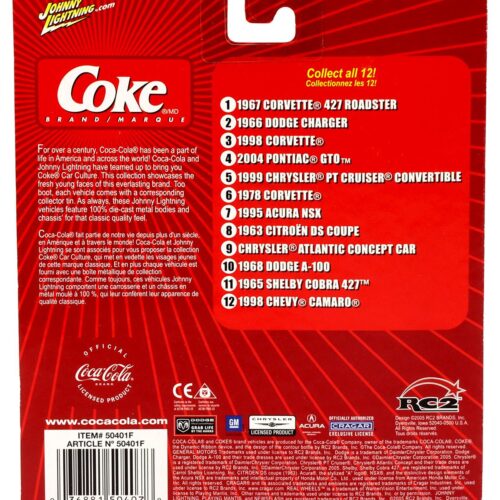 1:64 Johnny Lightning 1968 Dodge A-100 red Coca Cola Brand