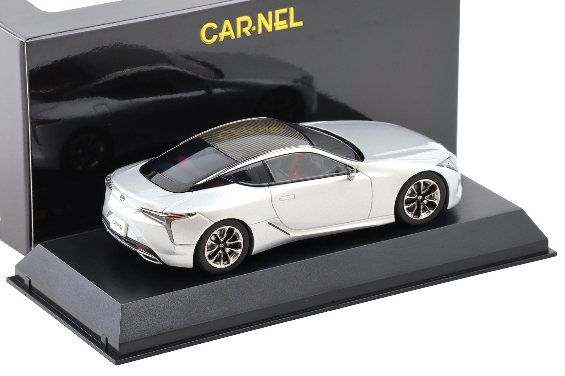 1:43 CAR-NEL by Kyosho Lexus LC500 (URZ100) Coupe 2017 Sonic silver