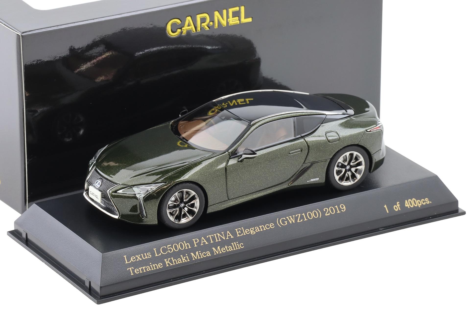 1:43 CAR-NEL by Kyosho Lexus LC500h Patina Elegance (GWZ100) 2019 Terraine Khaki