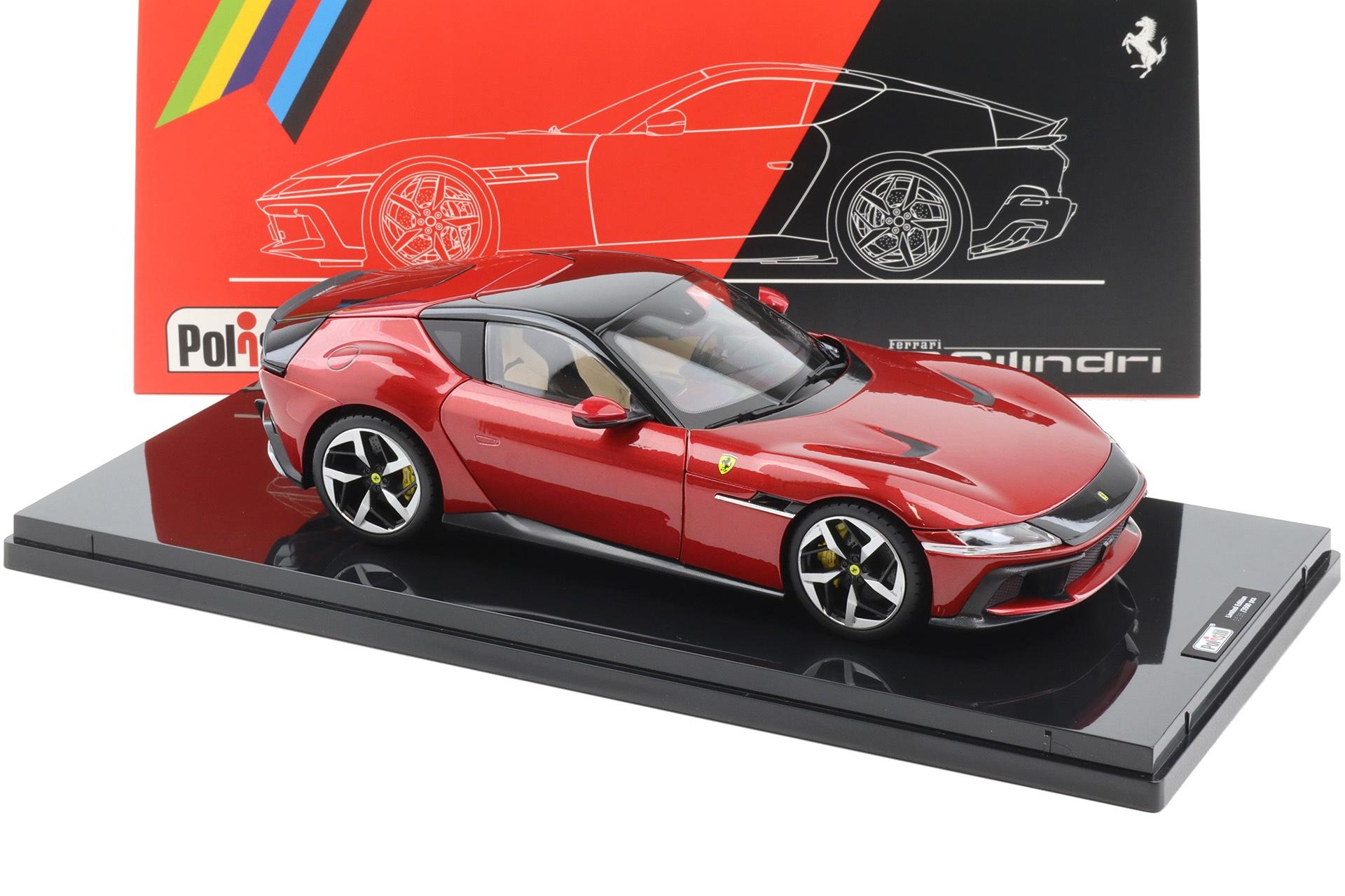 1:18 Polistil Ferrari 12Cilindri Coupe 2024 Rosso Imola red with Showcase Limited