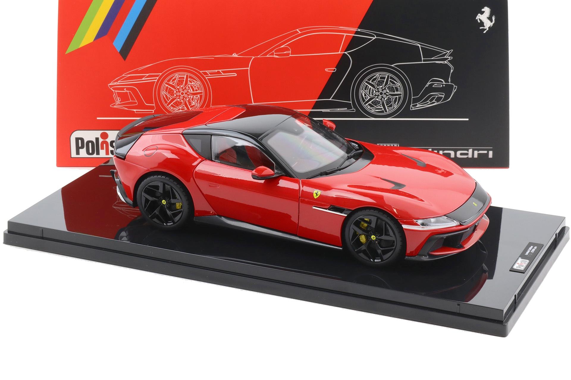 1:18 Polistil Ferrari 12Cilindri Coupe 2024 Rosso Corsa red with Showcase Limited