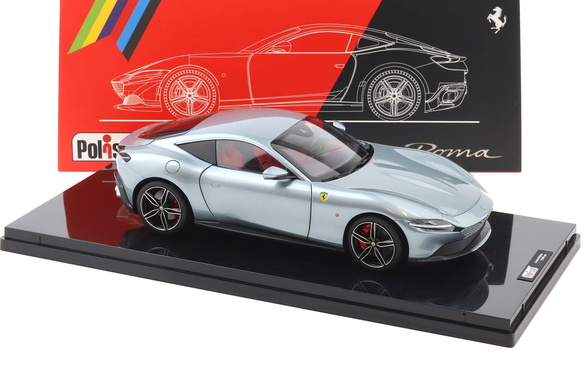1:18 Polistil Ferrari Roma Coupe 2019 Grigio Titan grey metallic with Showcase Limited
