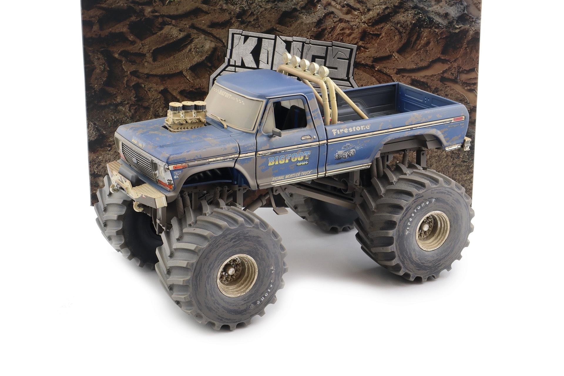 1:18 Greenlight 1974 Ford F-250 Bigfoot Monster Truck The Original Dirty Version