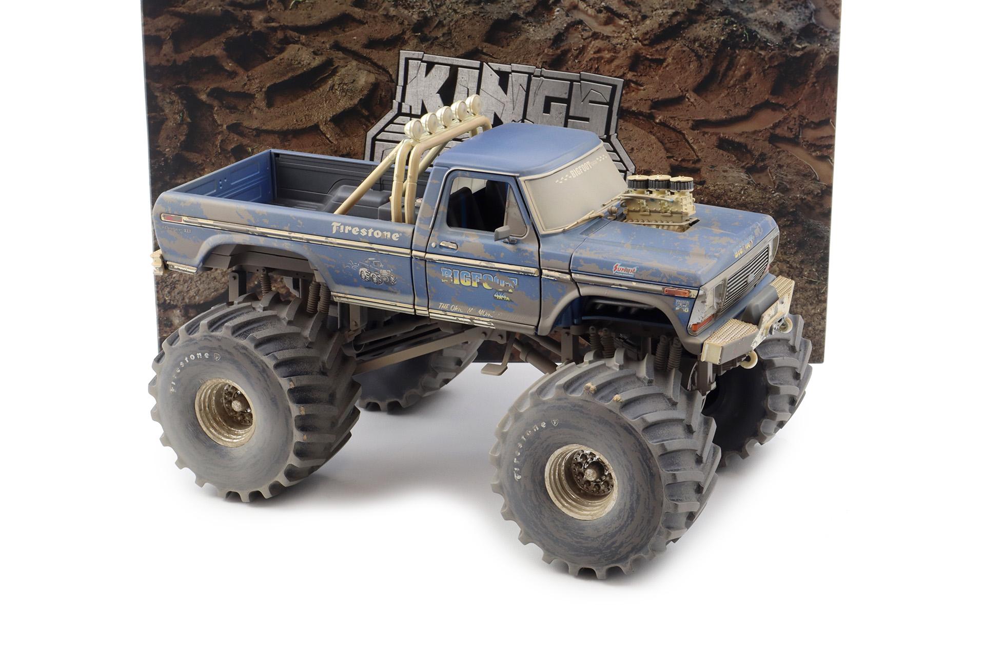1:18 Greenlight 1974 Ford F-250 Bigfoot Monster Truck The Original Dirty Version