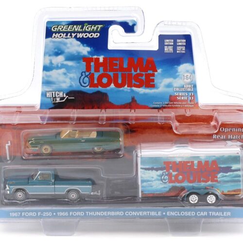 1:64 Greenlight Hollywood Hitch&Tow Thelma Louise Ford F-250 + Ford Thunderbird