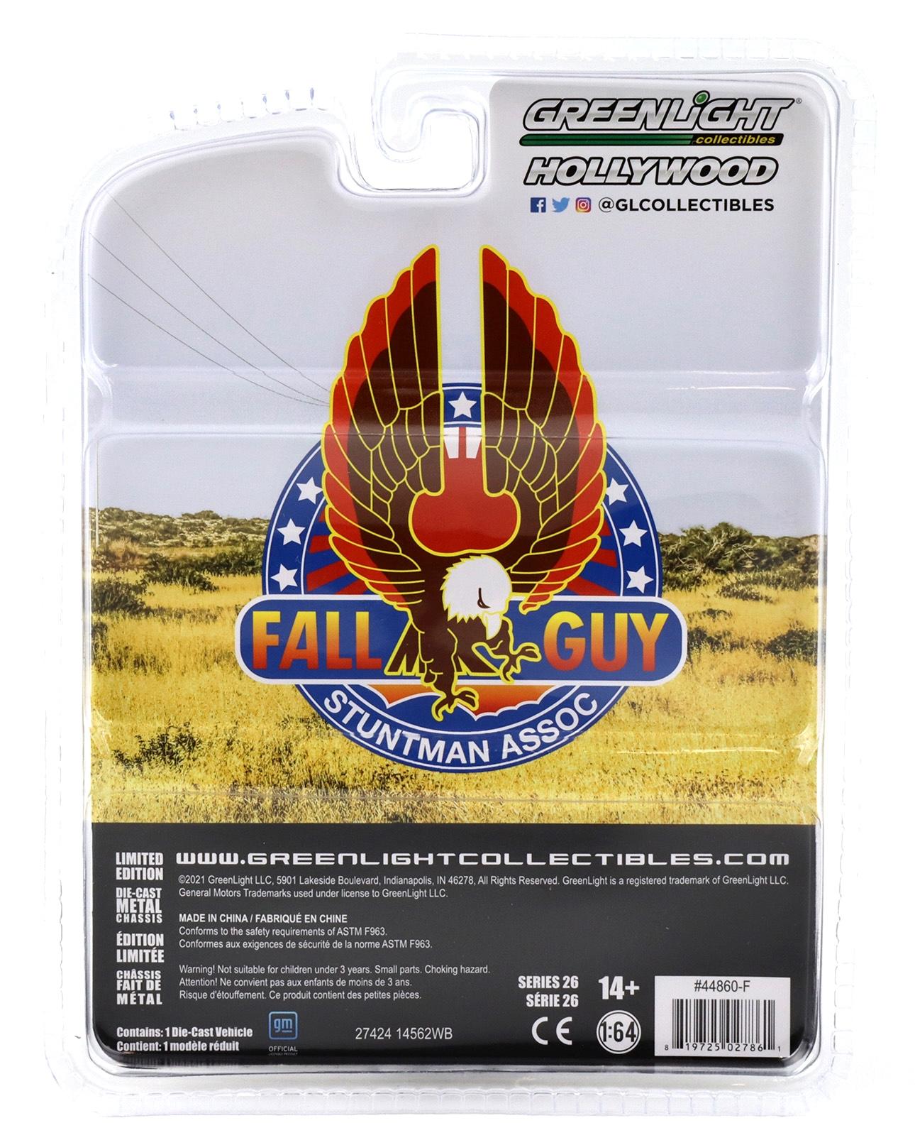1:64 Greenlight 1982 GMC K-2500 Sierra Grande Wideside FALL GUY Stuntman Associa