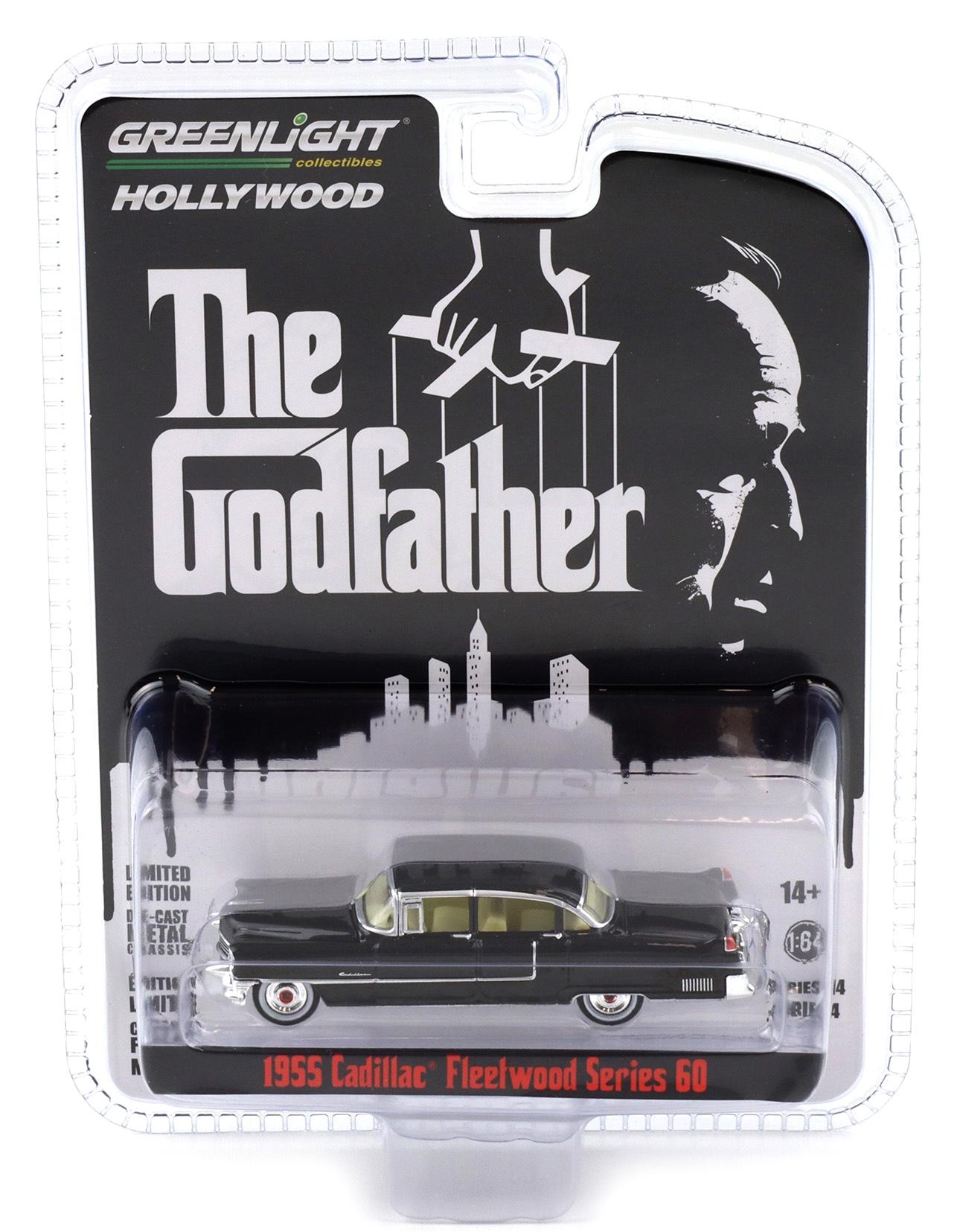 1:64 Greenlight 1955 Cadillac Fleetwood Series 60 The Godfather black