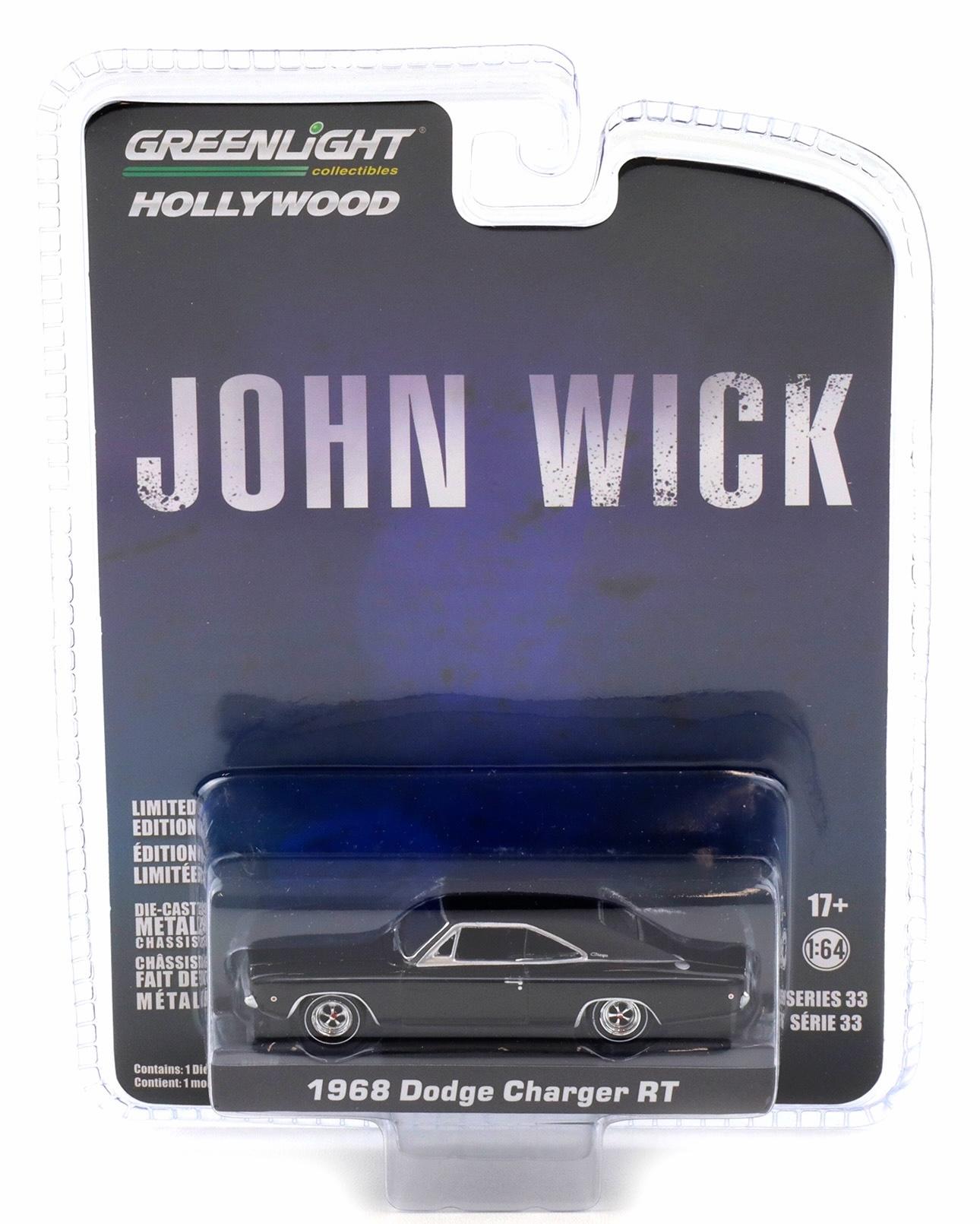 1:64 Greenlight 1968 Dodge Charger RT John Wick black