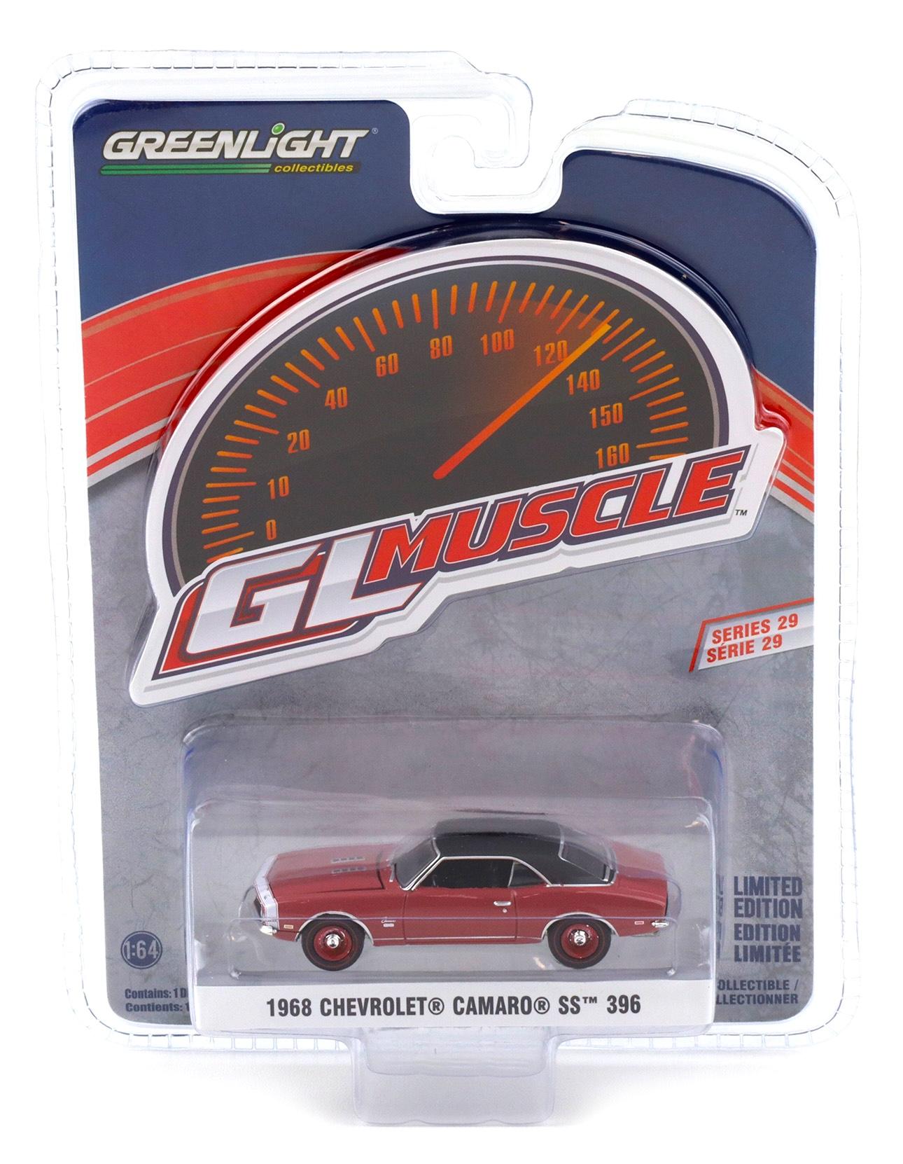 1:64 Greenlight GL Muscle 1968 Chevrolet Camaro SS 396 Cordova Maroon