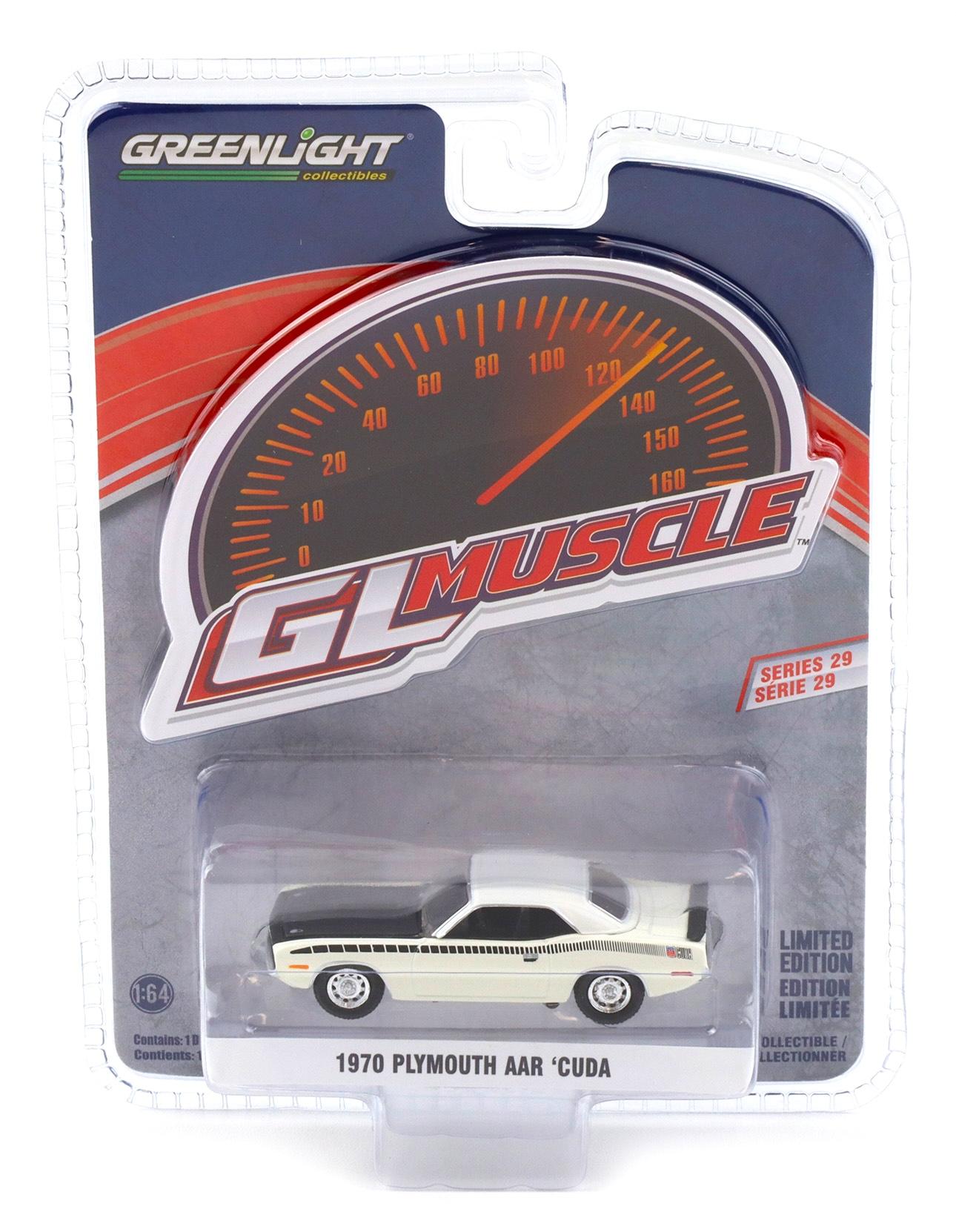 1:64 Greenlight GL Muscle 1970 Plymouth AAR Cuda Alpine white