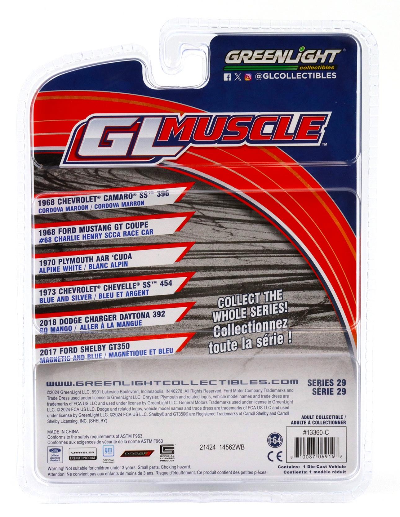 1:64 Greenlight GL Muscle 1970 Plymouth AAR Cuda Alpine white