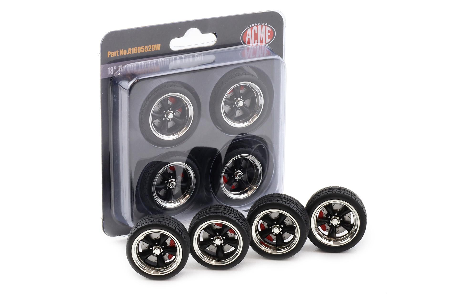 1:18 ACME Street Fighter Torque Thrust Wheel and Tire Set Radsatz Räder 4 pcs.