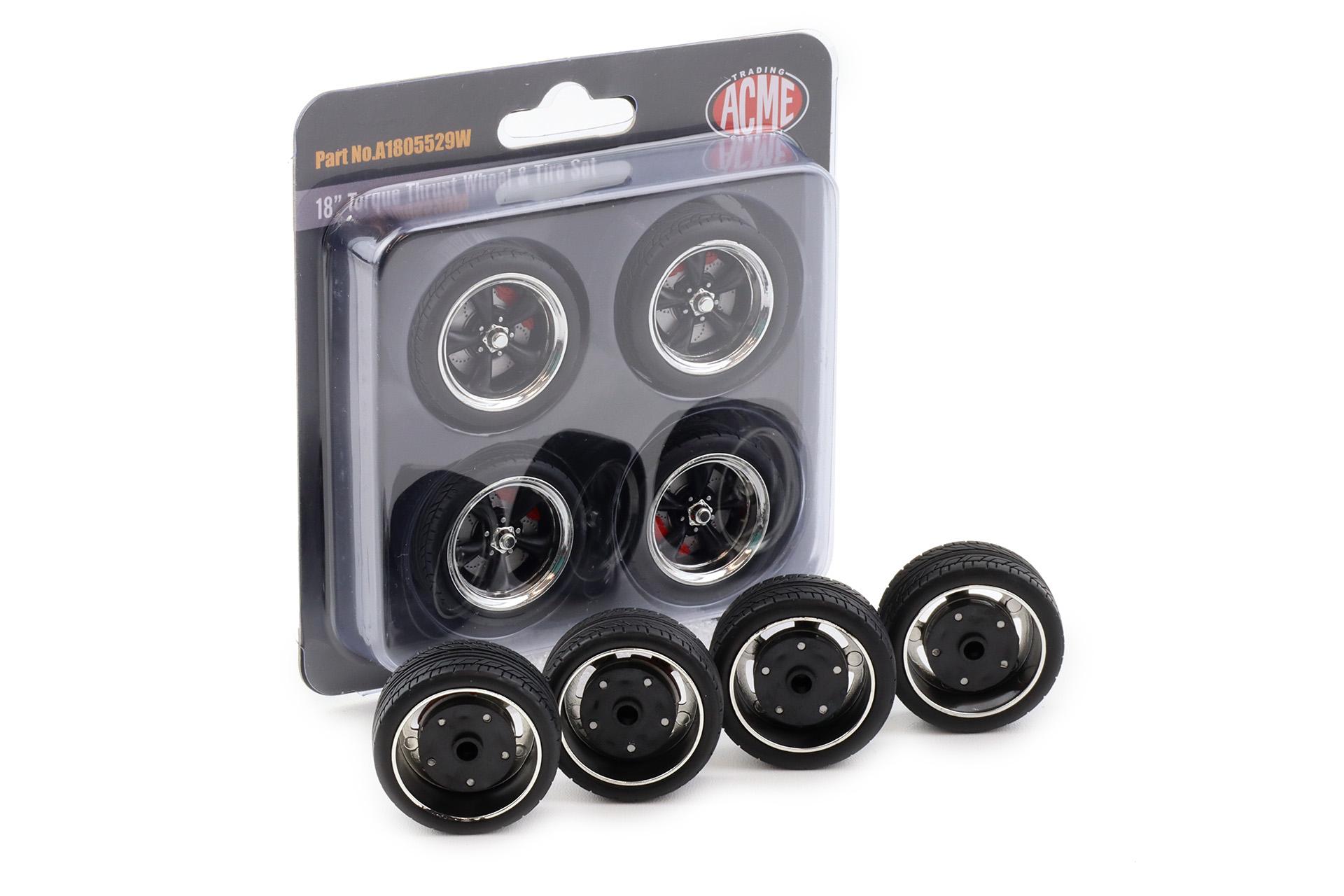 1:18 ACME Street Fighter Torque Thrust Wheel and Tire Set Radsatz Räder 4 pcs.