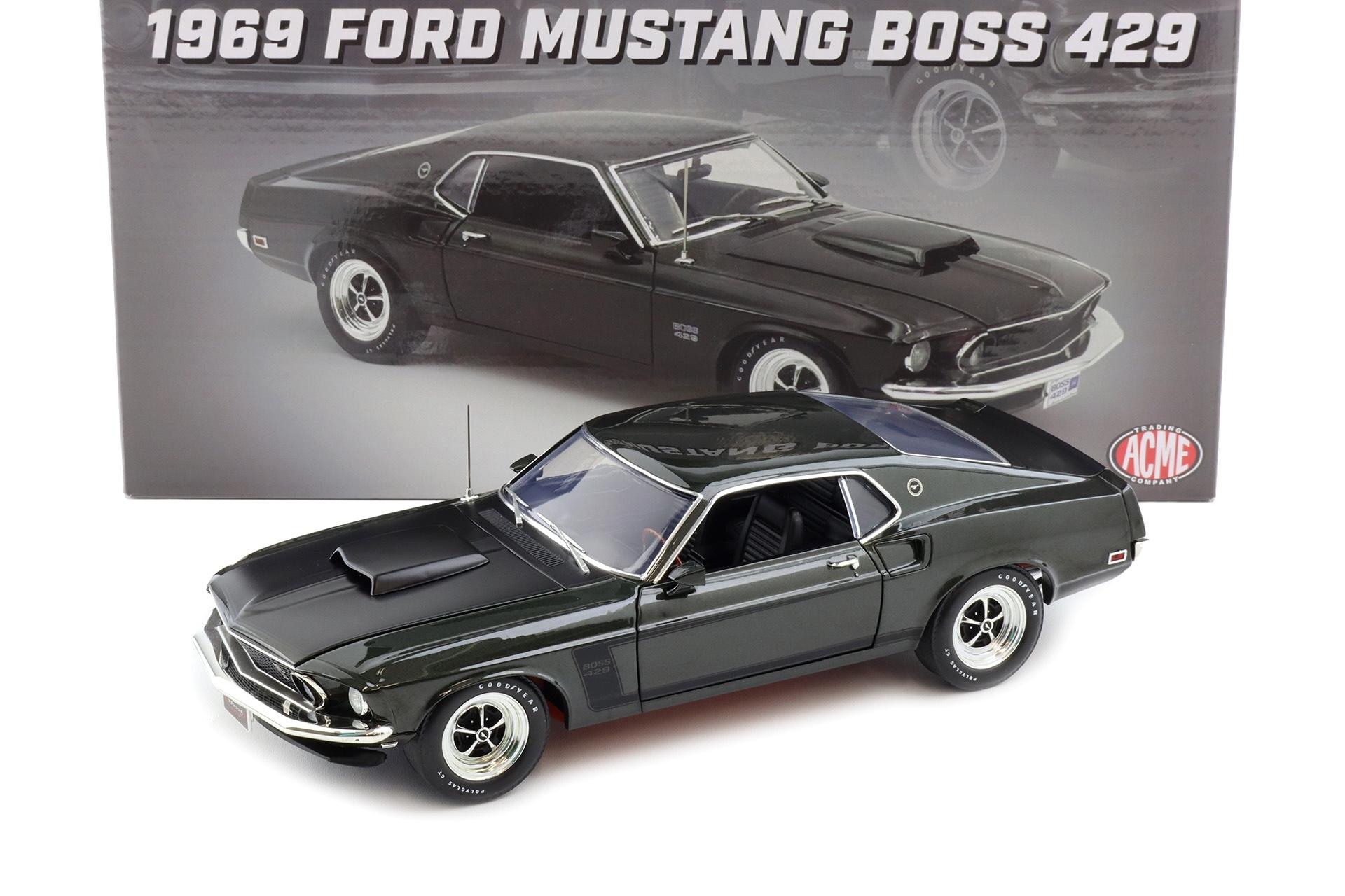 1:18 ACME 1969 Ford Mustang Boss 429 Coupe black Jade Toms Garage Limited 120 pcs.