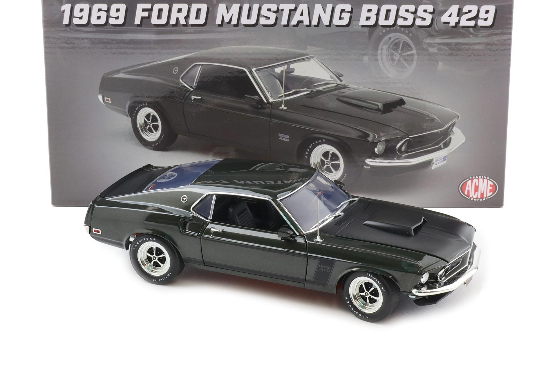 1:18 ACME 1969 Ford Mustang Boss 429 Coupe black Jade Toms Garage Limited 120 pcs.