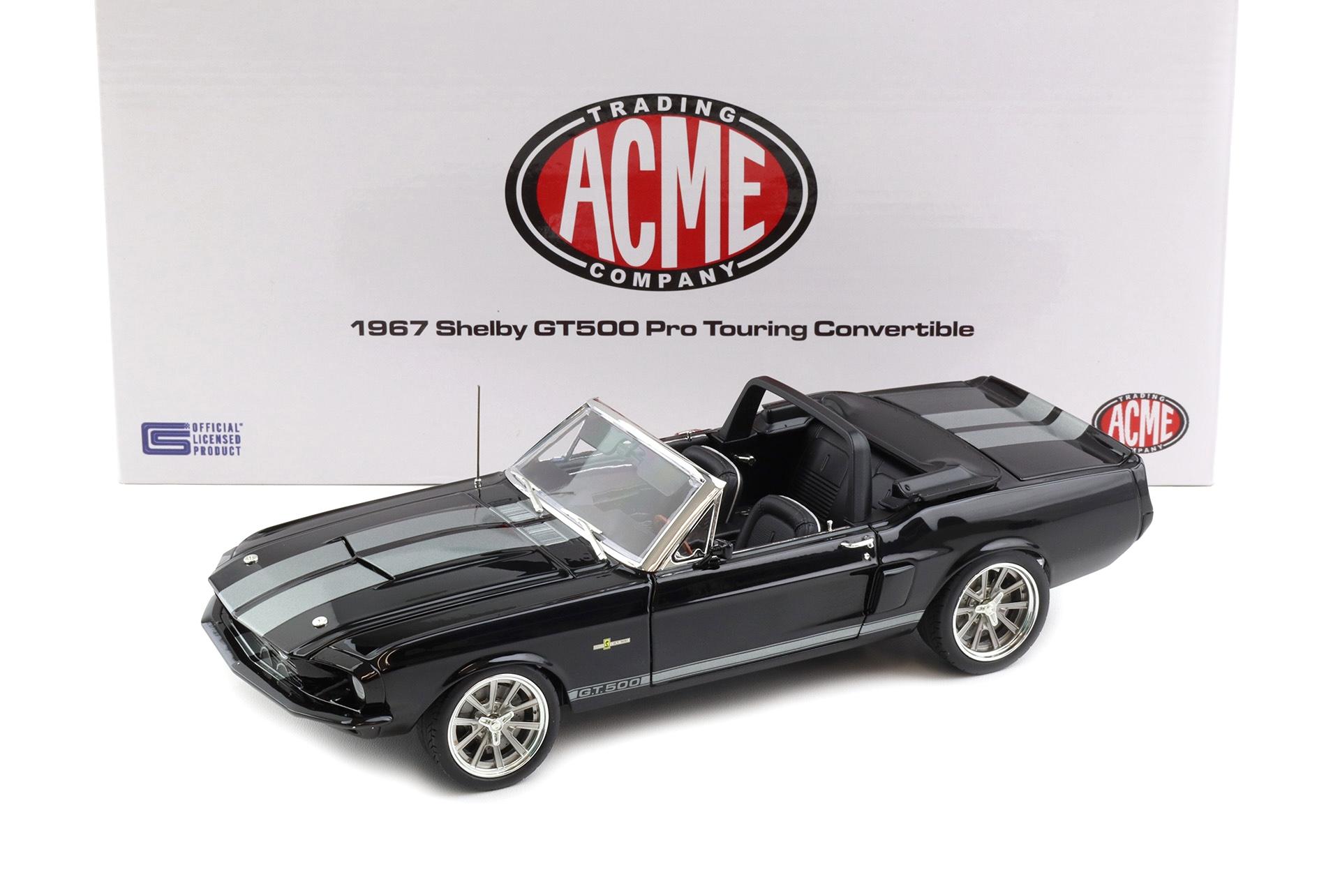 1:18 ACME Exclusive 1967 Shelby GT500 Pro Touring Convertible black - Limited 120 pcs.