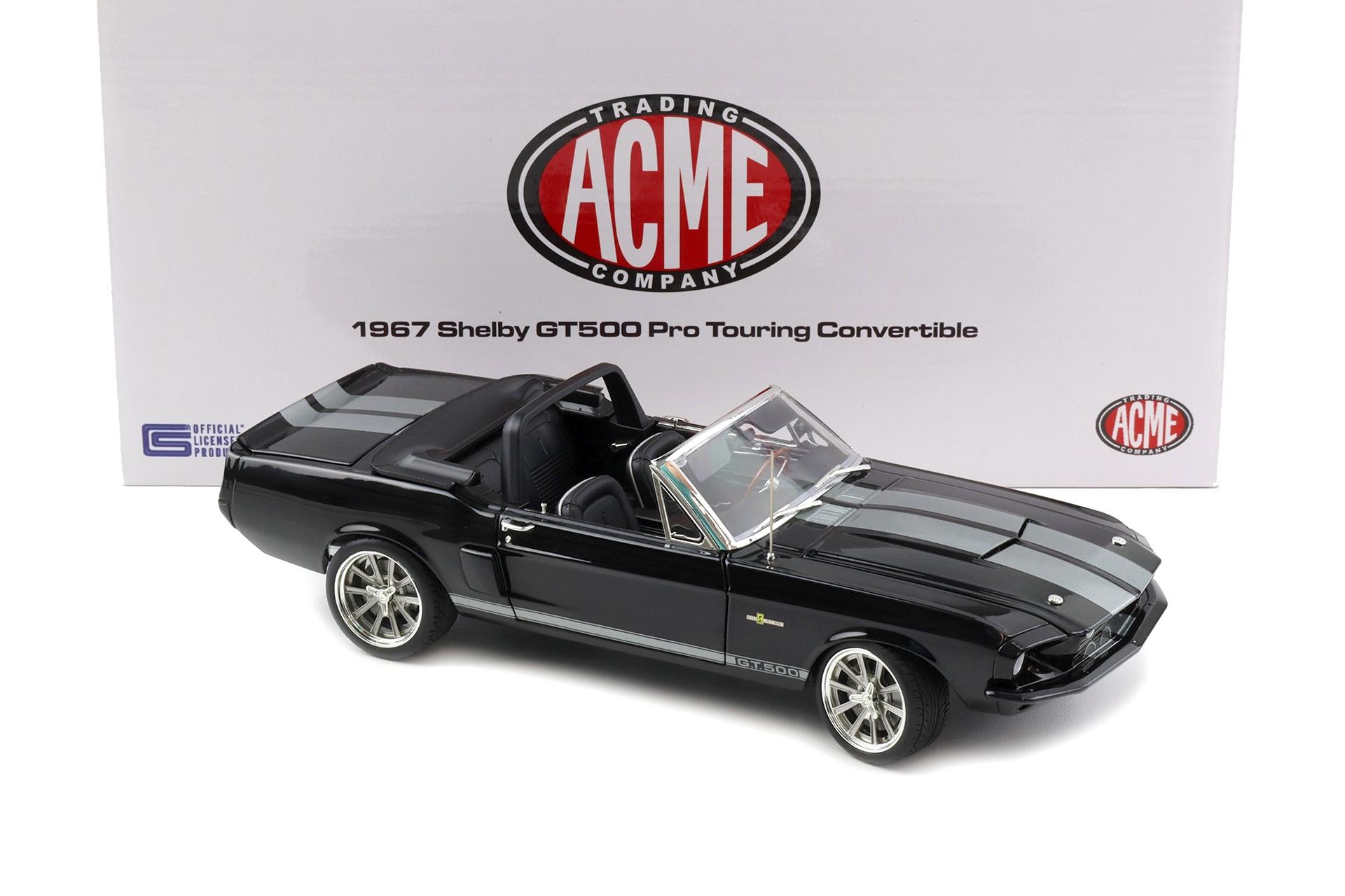1:18 ACME Exclusive 1967 Shelby GT500 Pro Touring Convertible black - Limited 120 pcs.