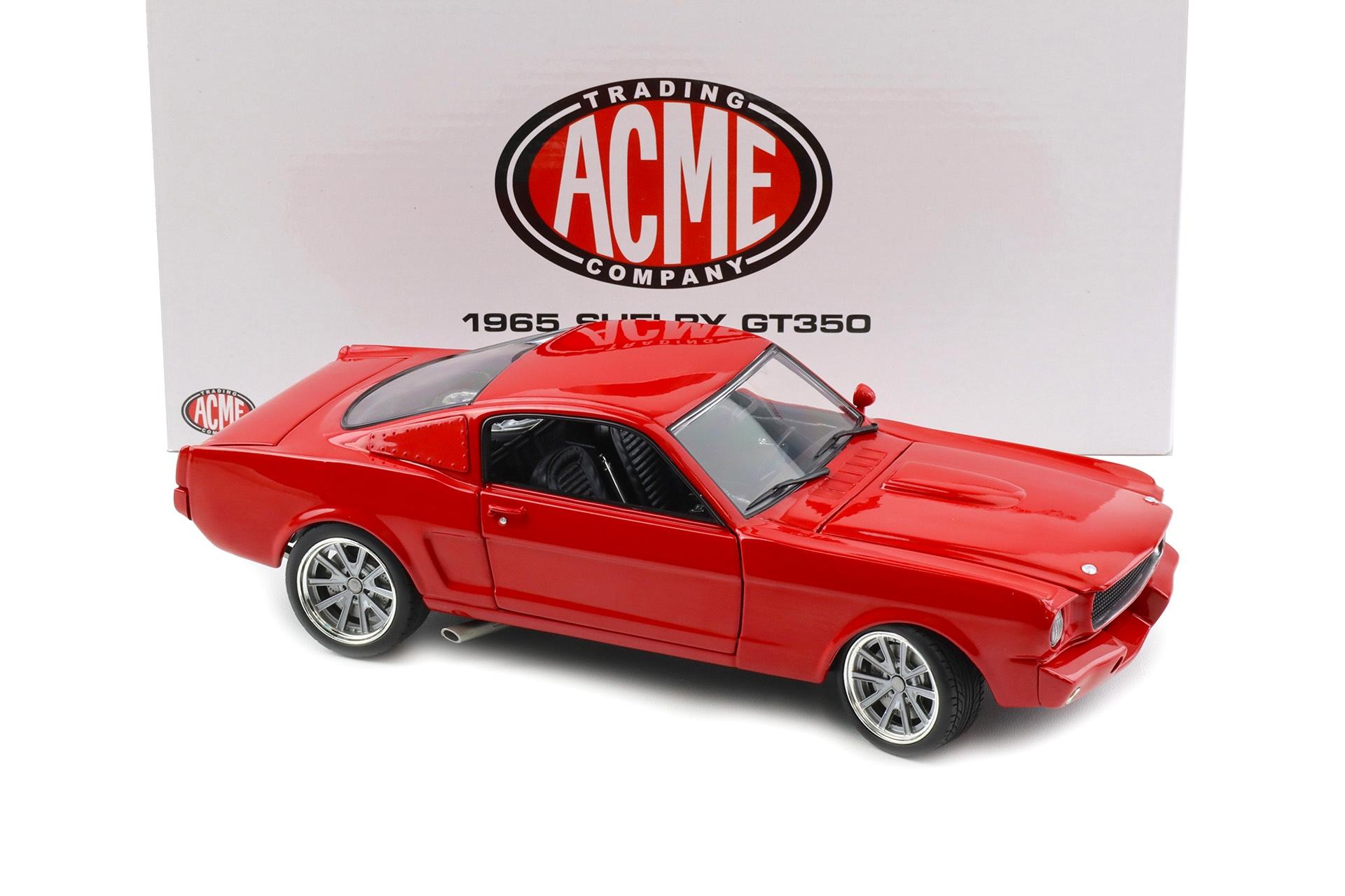 1:18 ACME Exclusive 1965 Shelby GT350R Pro Touring Coupe red - Limited 120 pcs.