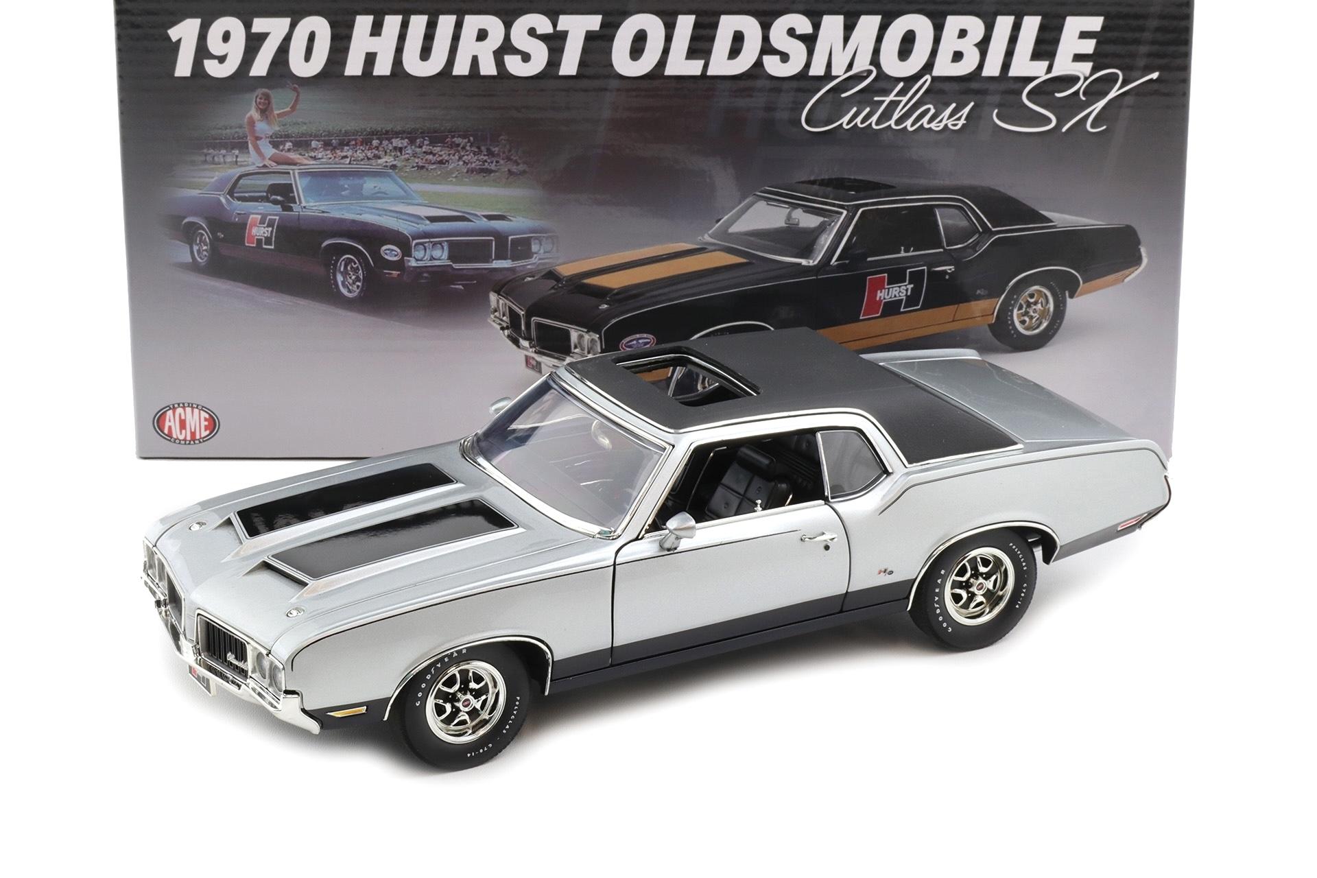 1:18 ACME 1970 Hurst Oldsmobile Cutlass SX Coupe silver Toms Garage - Limited 120 pcs.