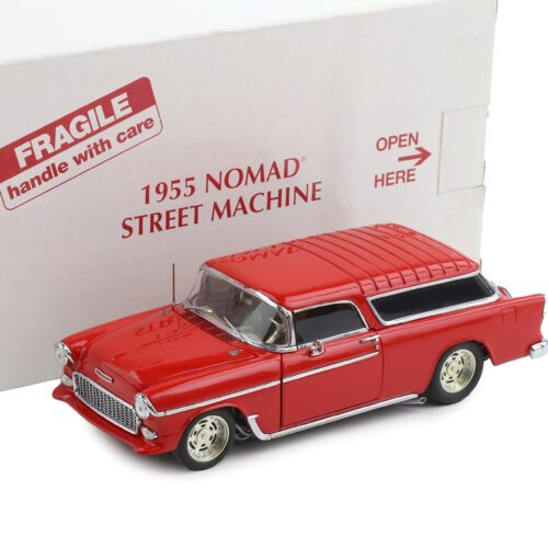 1:24 Danbury Mint 1955 Chevrolet Nomad Street Machine Torch red with box