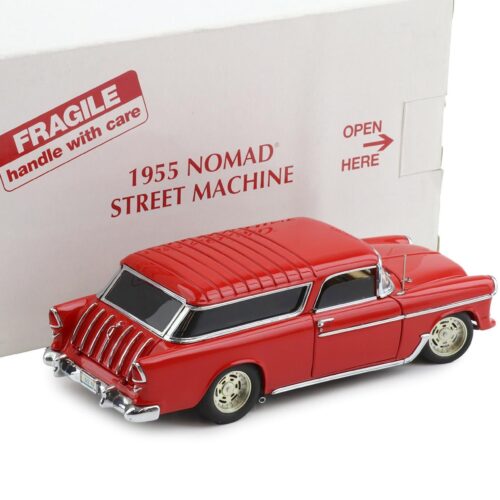 1:24 Danbury Mint 1955 Chevrolet Nomad Street Machine Torch red with box