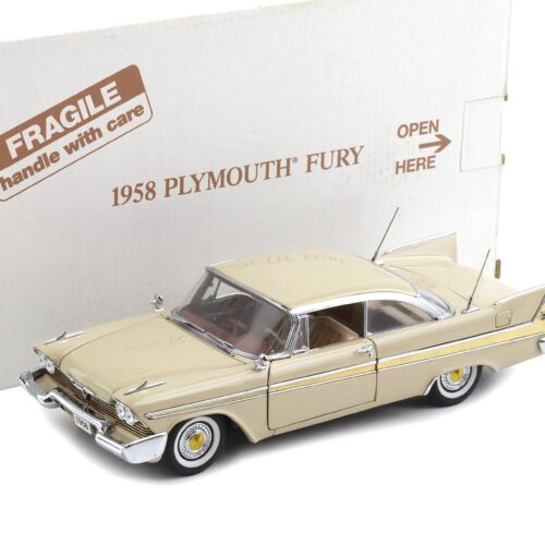 1:24 Danbury Mint 1958 Plymouth Fury Buckskin beige with box