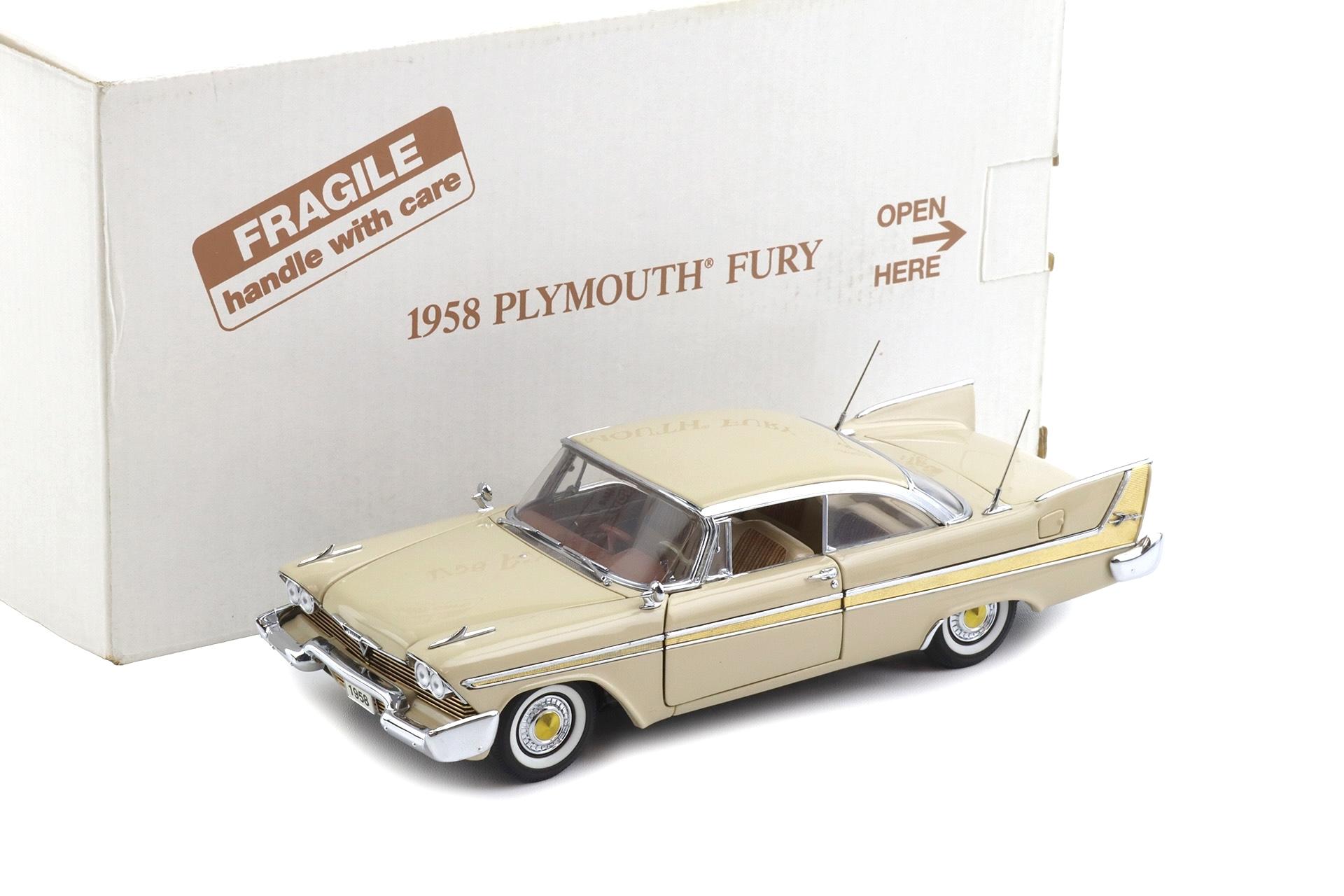 1:24 Danbury Mint 1958 Plymouth Fury Buckskin beige with box