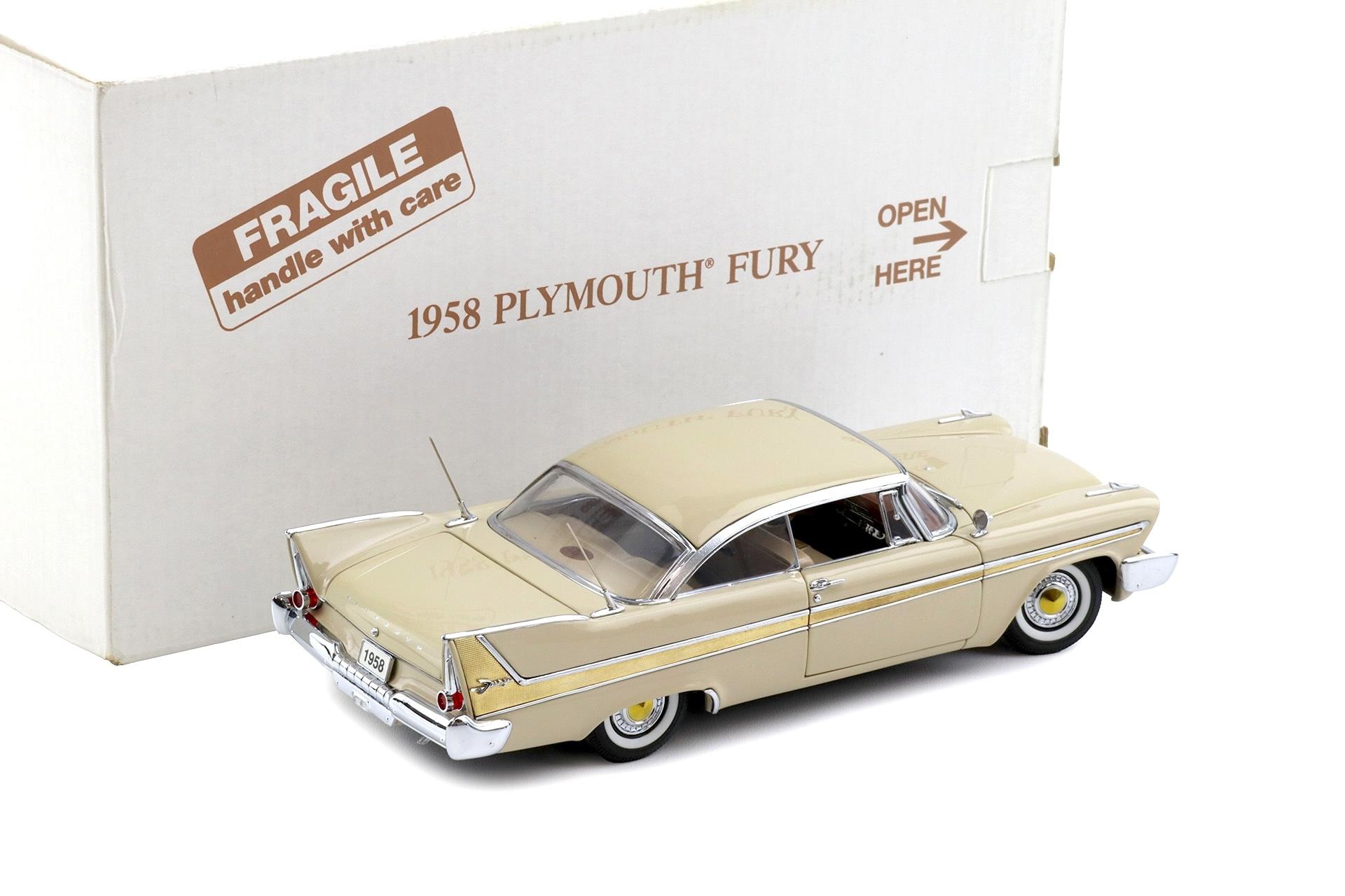 1:24 Danbury Mint 1958 Plymouth Fury Buckskin beige with box