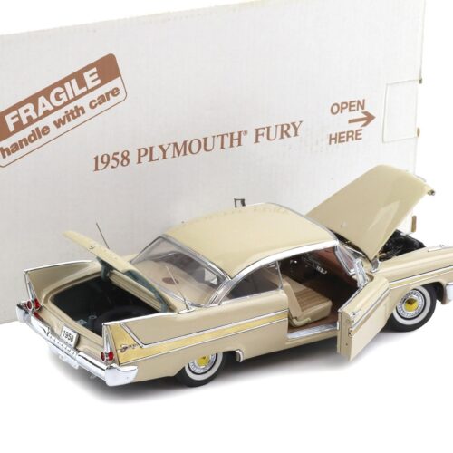 1:24 Danbury Mint 1958 Plymouth Fury Buckskin beige with box
