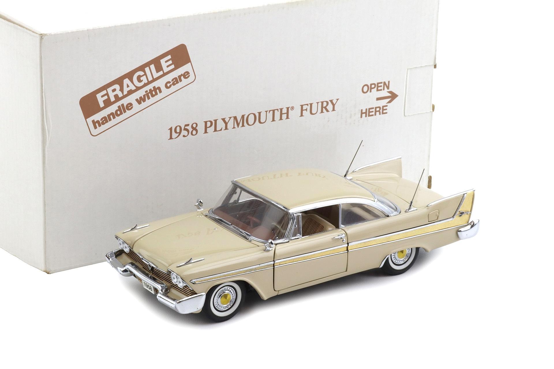 1:24 Danbury Mint 1958 Plymouth Fury Buckskin beige with box