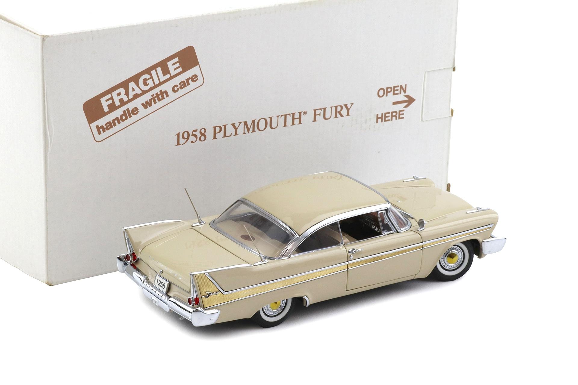 1:24 Danbury Mint 1958 Plymouth Fury Buckskin beige with box