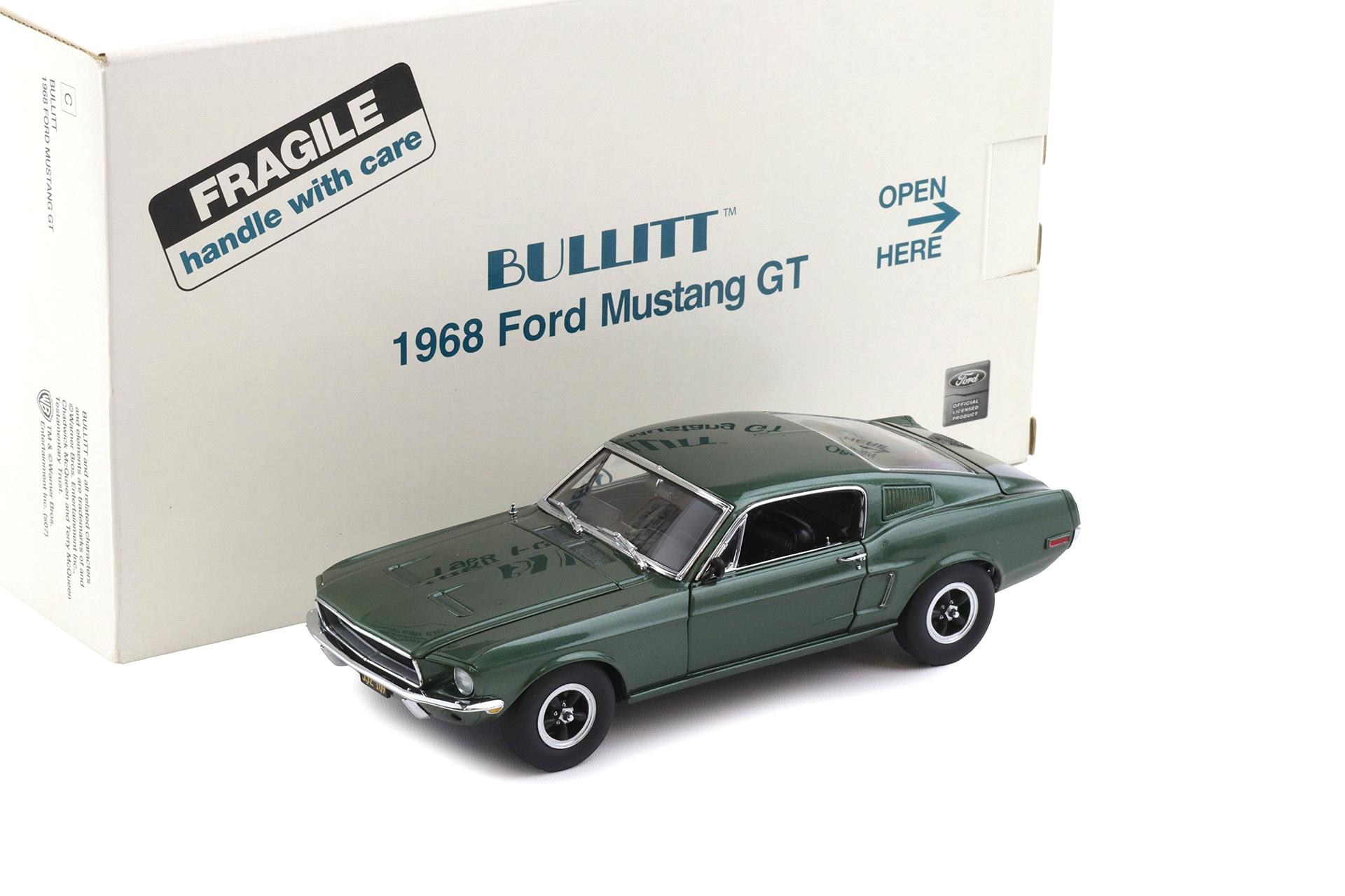 1:24 Danbury Mint 1968 Ford Mustang GT Coupe BULLITT highland green with box