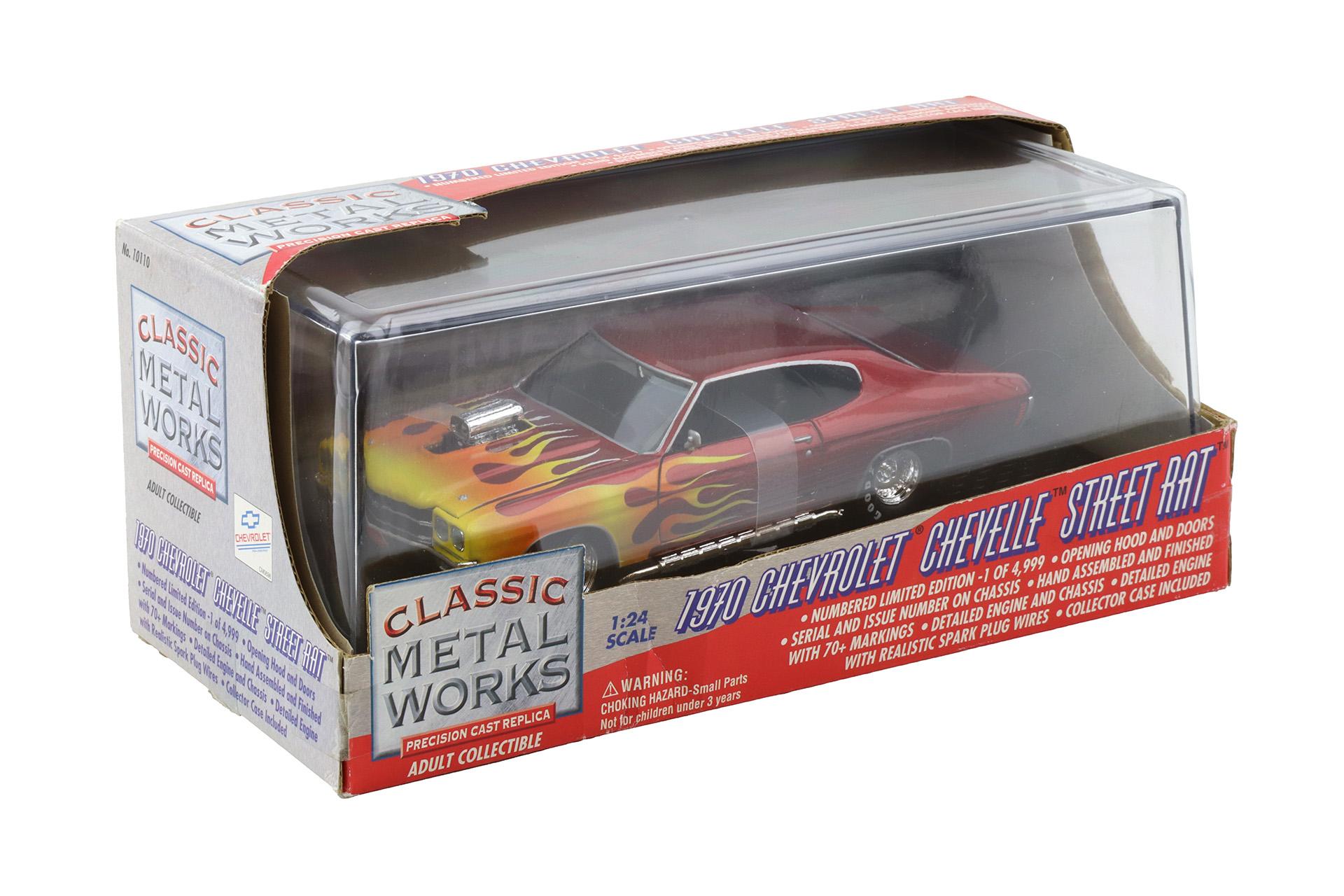 1:24 Classic Metal Works 1970 Chevrolet Chevelle Street Rat Sunburst with Showcase