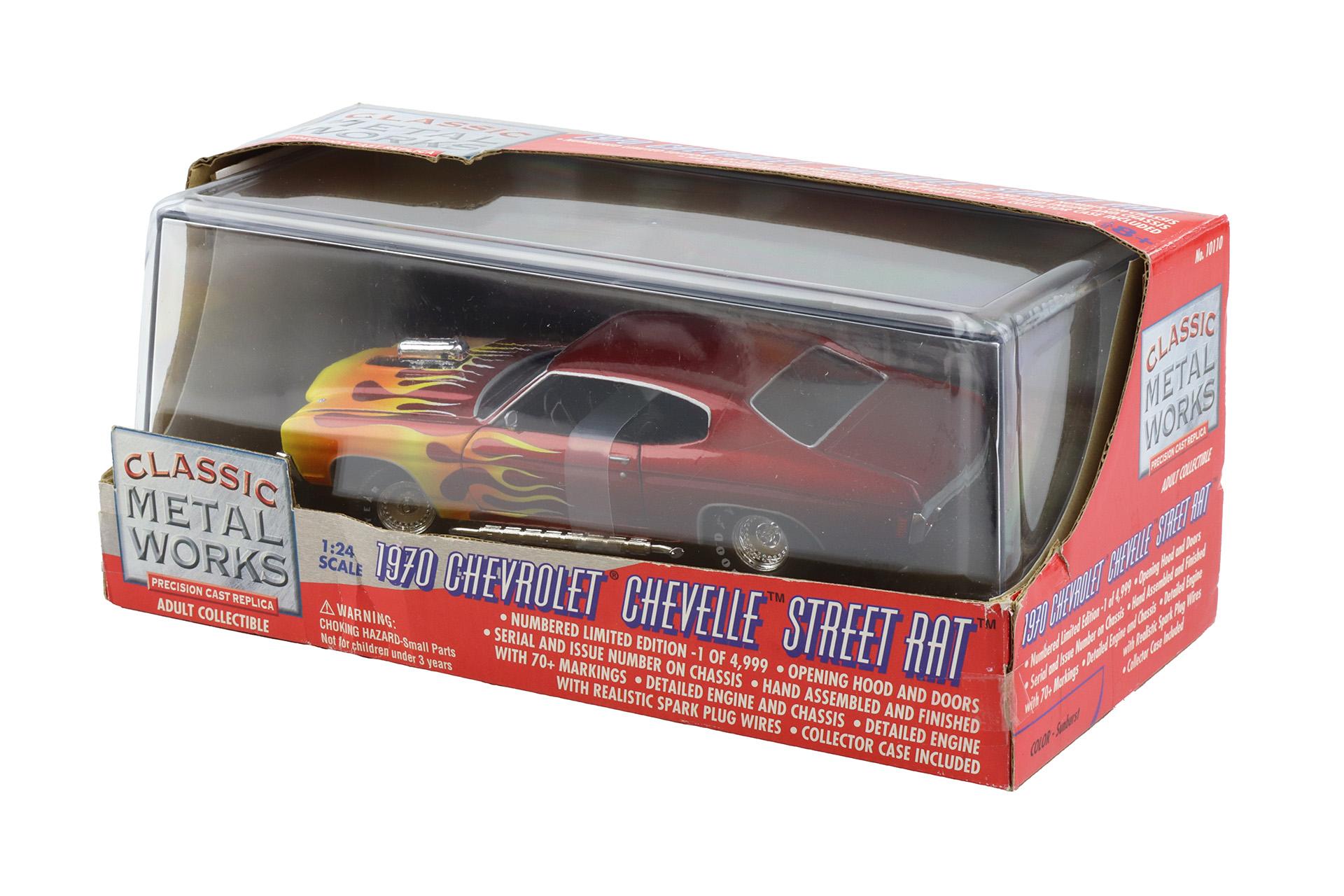 1:24 Classic Metal Works 1970 Chevrolet Chevelle Street Rat Sunburst with Showcase