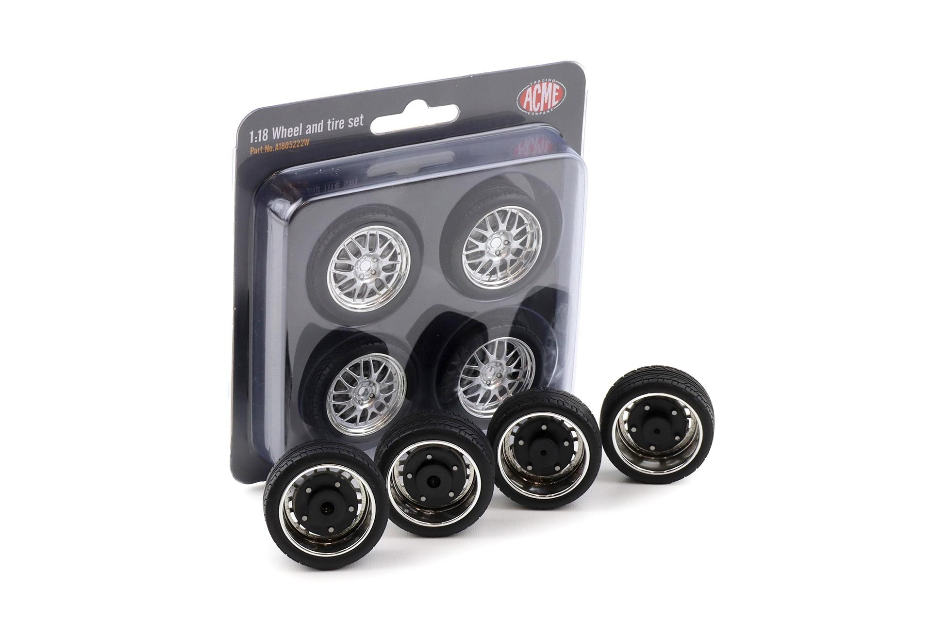 1:18 ACME Street Fighter 18" Wheel & Tire Set Radsatz Räder 4 pcs.