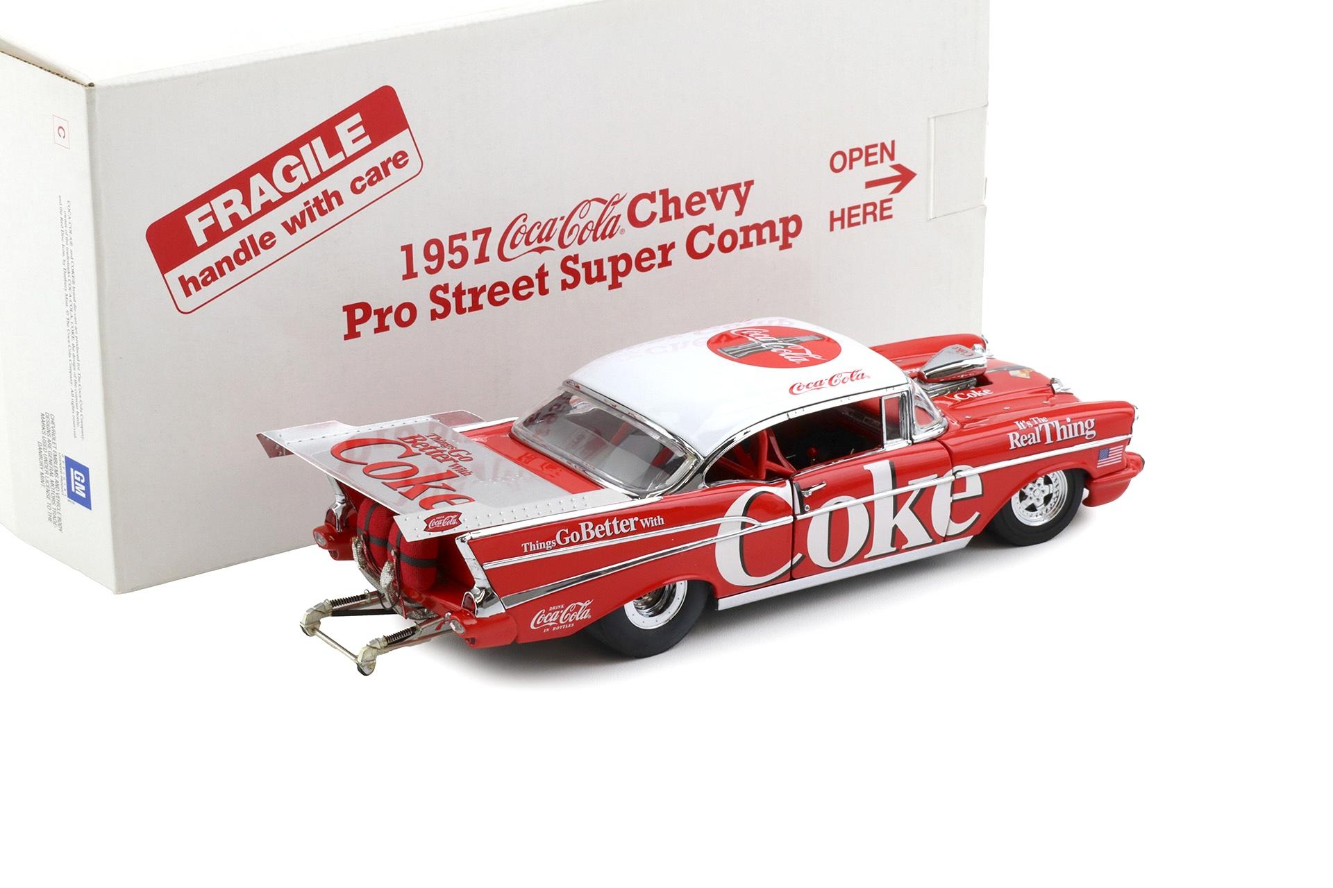 1:24 Danbury Mint 1957 Chevrolet Pro Street Super Comp Hardtop Coca Cola red