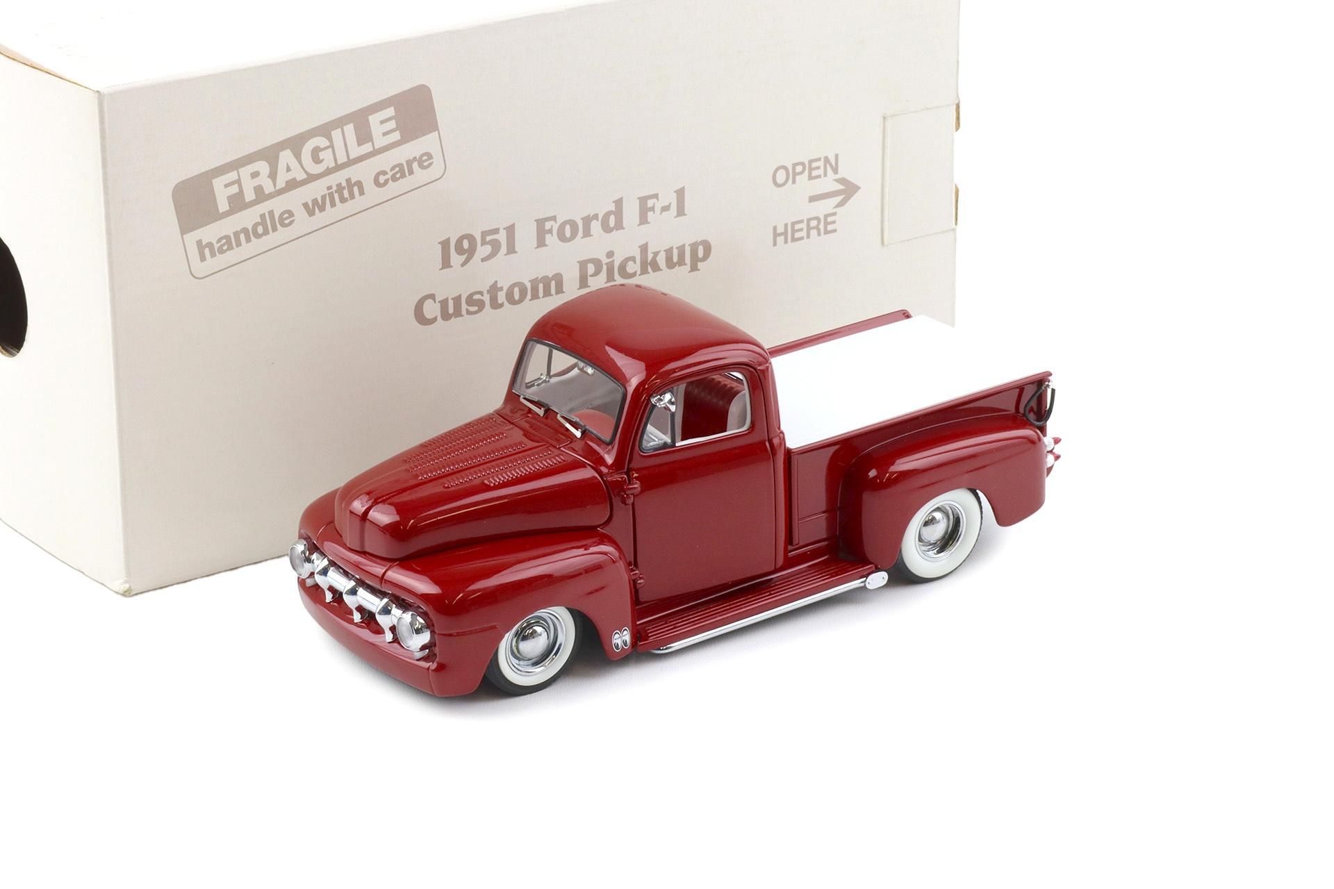 1:24 Danbury Mint 1951 Ford F-1 Half-ton Custom Pickup Candy red