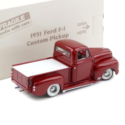 1:24 Danbury Mint 1951 Ford F-1 Half-ton Custom Pickup Candy red