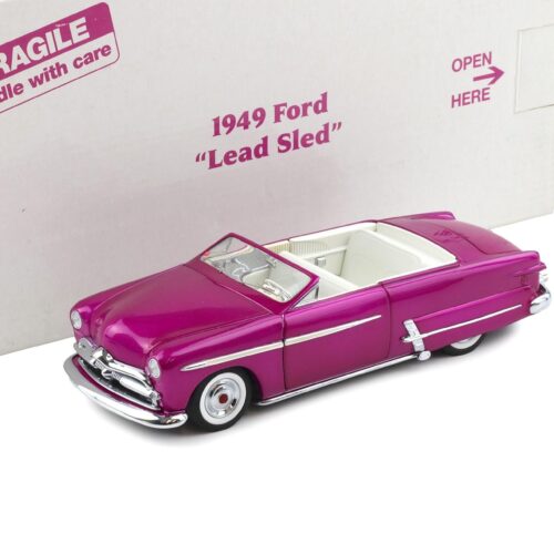 1:24 Danbury Mint 1949 Ford Custom Lead Sled Convertible Magenta purple