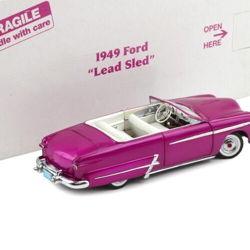 1:24 Danbury Mint 1949 Ford Custom Lead Sled Convertible Magenta purple