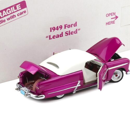 1:24 Danbury Mint 1949 Ford Custom Lead Sled Convertible Magenta purple