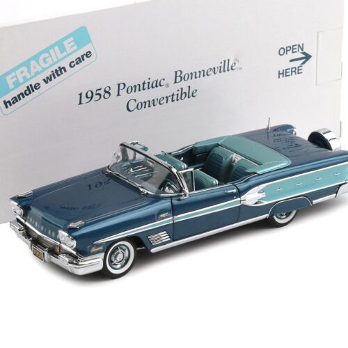1:24 Danbury Mint 1958 Pontiac Bonneville Convertible 2-tone turquoise
