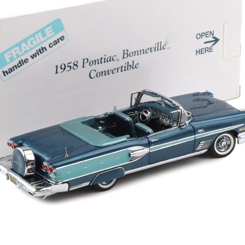 1:24 Danbury Mint 1958 Pontiac Bonneville Convertible 2-tone turquoise