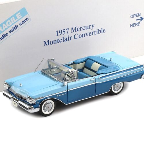 1:24 Danbury Mint 1957 Mercury Montclair Convertible pacific blue/ blue