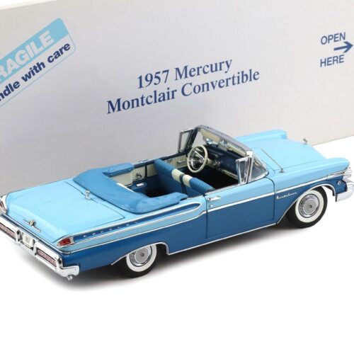 1:24 Danbury Mint 1957 Mercury Montclair Convertible pacific blue/ blue