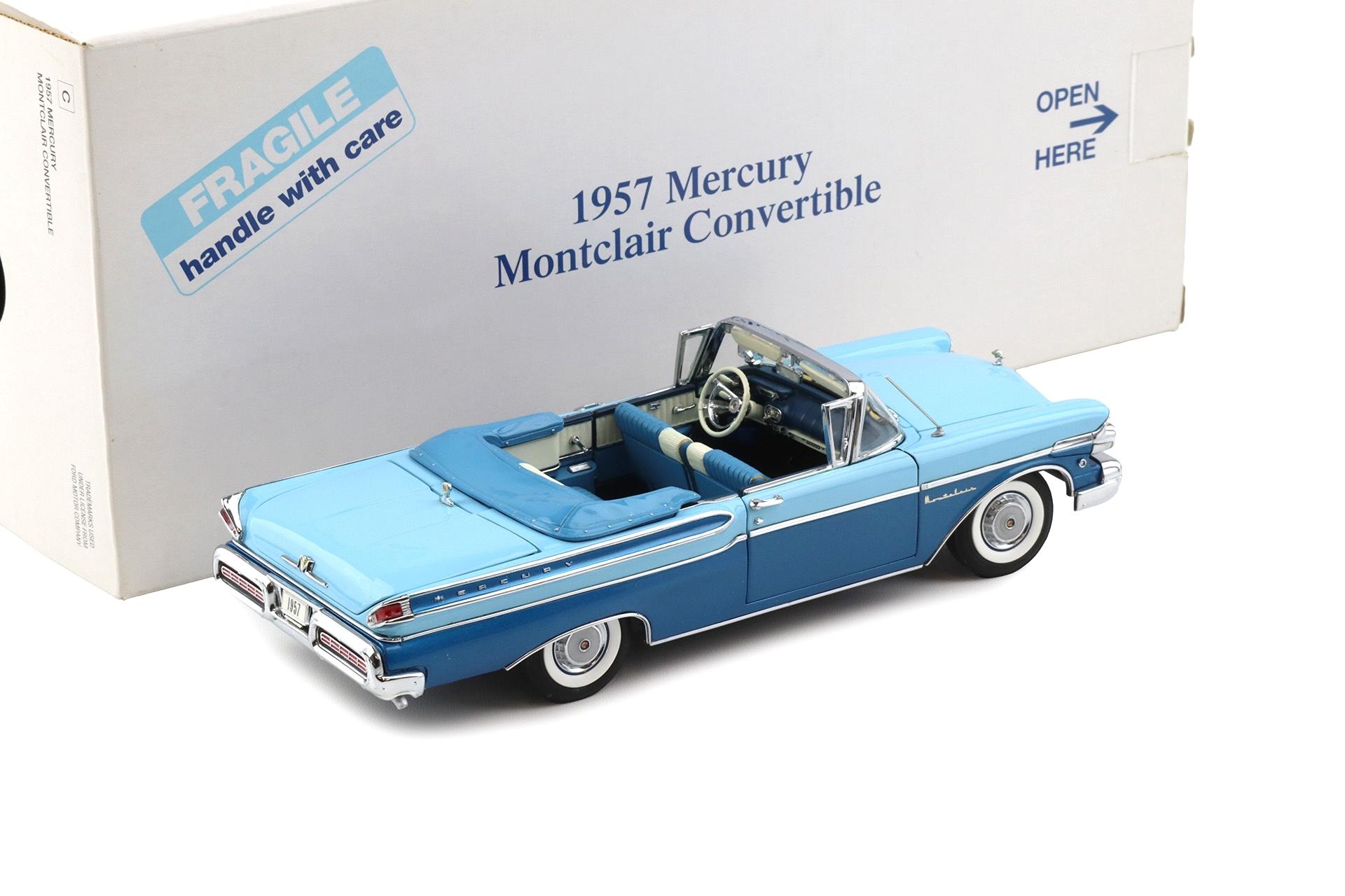1:24 Danbury Mint 1957 Mercury Montclair Convertible pacific blue/ blue