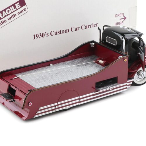 1:24 Danbury Mint 1938 GMC Cab over engine Custom Car Carrier dark red