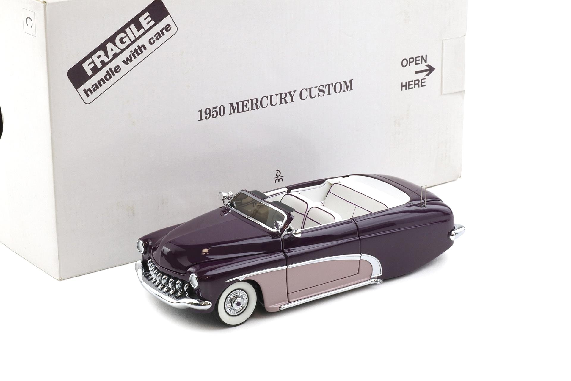 1:24 Danbury Mint 1950 Mercury Custom Convertible Eggplant purple/ Lavender
