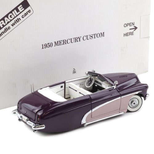 1:24 Danbury Mint 1950 Mercury Custom Convertible Eggplant purple/ Lavender